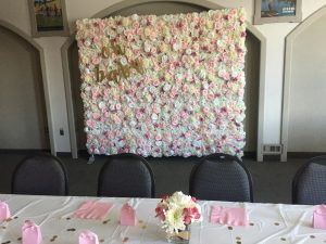 Eternal Spring Flower Wall x Baby Shower with Signage